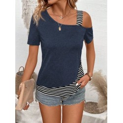 Kadın Kısa Kollu Omuzdan Askılı Viskon Bluz, 27016 Kadın Kısa Kollu Omuzdan Askılı Viskon Bluz, 27016