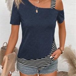 Kadın Kısa Kollu Omuzdan Askılı Viskon Bluz, 27016