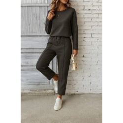 Kadın Uzun Kollu Yanları Nervurlu Viskon Iki Iplik Ve Pantolon Ikili Takım , 27025 Kadın Uzun Kollu Yanları Nervurlu Viskon Iki Iplik Ve Pantolon Ikili Takım , 27025