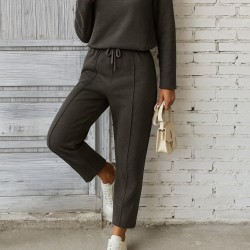 Kadın Uzun Kollu Yanları Nervurlu Viskon Iki Iplik Ve Pantolon Ikili Takım , 27025 Kadın Uzun Kollu Yanları Nervurlu Viskon Iki Iplik Ve Pantolon Ikili Takım , 27025