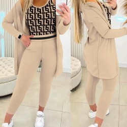 Kadın Uzun Kollu Krep üçlü Takım, 27072 Kadın Uzun Kollu Krep üçlü Takım, 27072