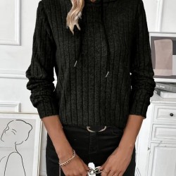 Kadın Uzun Kollu Kapşonlu Bağcıklı şardonlu Kaşkorse Bluz , 27119 Kadın Uzun Kollu Kapşonlu Bağcıklı şardonlu Kaşkorse Bluz , 27119