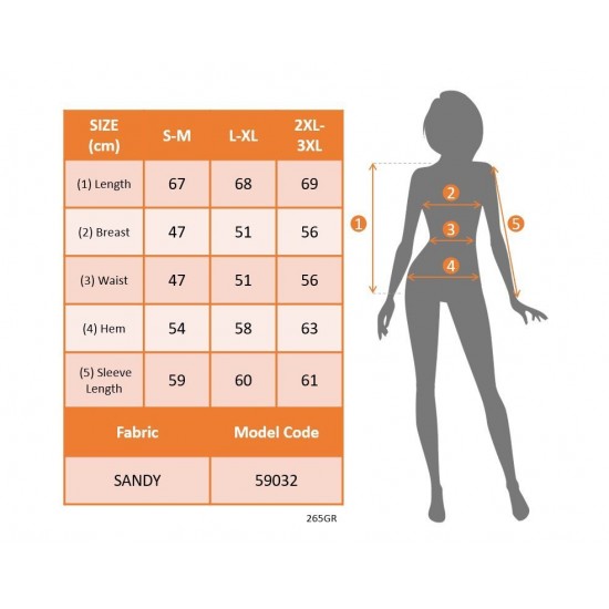 Kadın Uzun Kollu Yakalı Yakadan Bağcıklı Düğmeli Sandy Bluz , 27147