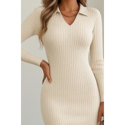 Kadın Uzun Kollu Triko Elbise, 27348