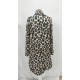 Kadın Uzun Kollu Yakalı önden Düğmeli Leopar Desenli Modal Midi Elbise , 27386 Kadın Uzun Kollu Yakalı önden Düğmeli Leopar Desenli Modal Midi Elbise , 27386