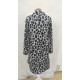 Kadın Uzun Kollu Yakalı önden Düğmeli Leopar Desenli Modal Midi Elbise , 27383 Kadın Uzun Kollu Yakalı önden Düğmeli Leopar Desenli Modal Midi Elbise , 27383