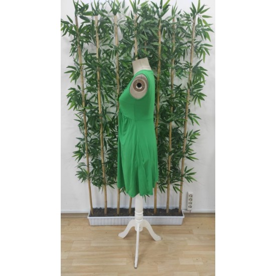 Kadın Askılı V Yakalı önü Düğüm Detaylı Viskon Elbise , 27519