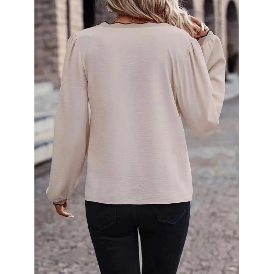 Kadın Uzun Kollu V Yakalı Aerobin Bluz, 27528 Kadın Uzun Kollu V Yakalı Aerobin Bluz, 27528