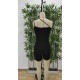 Kadın Asimetrik Askılı Mini Kaşkorse Bodycon Tulum , 27657