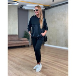 Kadın Uzun Kollu Kapşonlu Viskon Iki Iplik Bluz Ve Pantolon Ikili Takım , 27659 Kadın Uzun Kollu Kapşonlu Viskon Iki Iplik Bluz Ve Pantolon Ikili Takım , 27659