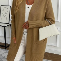 Kadın Uzun Kollu önü Açık Triko Hırka, 27673 Kadın Uzun Kollu önü Açık Triko Hırka, 27673