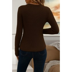 Kadın Uzun Kollu Bisiklet Yaka Triko Kazak , 27747