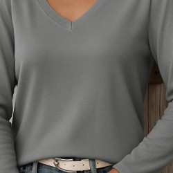 Kadın Uzun Kollu V Yaka Triko Bluz, 27838 Kadın Uzun Kollu V Yaka Triko Bluz, 27838