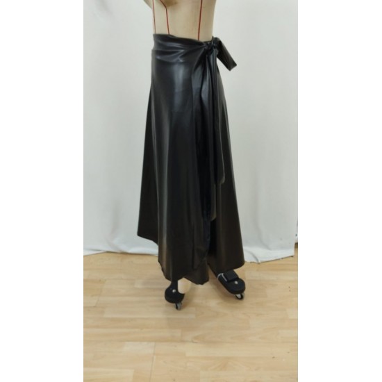 Kadın Belden Kuşaklı Uzun Deri Etek, 27858 Kadın Belden Kuşaklı Uzun Deri Etek, 27858