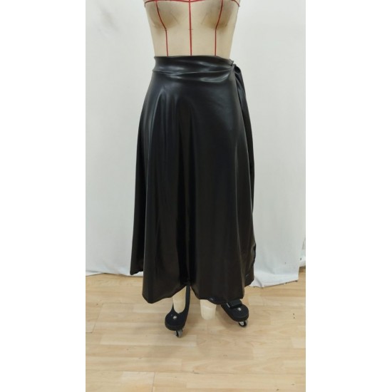 Kadın Belden Kuşaklı Uzun Deri Etek, 27858 Kadın Belden Kuşaklı Uzun Deri Etek, 27858