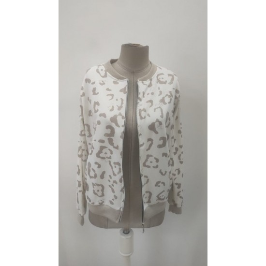 Kadın Uzun Kollu önden Fermuarlı Modal Ceket , 27879