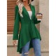 Kadın Uzun Kollu Yakalı önden Düğmeli Uzun Atlas Blazer Ceket, 27885 Kadın Uzun Kollu Yakalı önden Düğmeli Uzun Atlas Blazer Ceket, 27885
