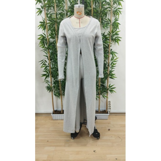 Kadın Yuvarlak Yaka Askılı Krop Bluz Yüksek Bel Tayt Ve Uzun Hırka şardonlu Kaşkorse üçlü Takım , 27950 Kadın Yuvarlak Yaka Askılı Krop Bluz Yüksek Bel Tayt Ve Uzun Hırka şardonlu Kaşkorse üçlü Takım , 27950