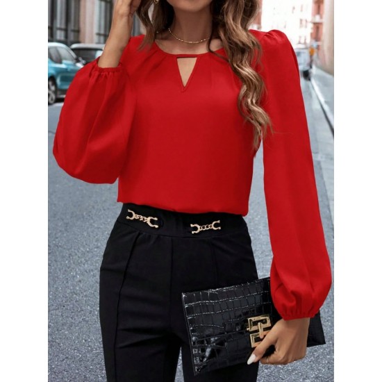 Kadın Uzun Kollu Damla Detaylı Ithal Krep Bluz , 28040 Kadın Uzun Kollu Damla Detaylı Ithal Krep Bluz , 28040