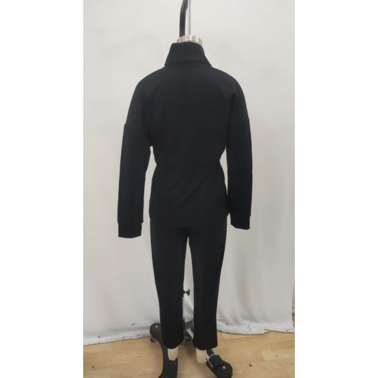 Kadın Uzun Kollu Balıkçı Yaka Belden Lastikli Modal Bluz Ve Pantolon Ikili Takım, 28052