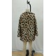 Kadın Uzun Kollu Yakalı Cepli Kısa Peluş Leopar Kaban, 28227 Kadın Uzun Kollu Yakalı Cepli Kısa Peluş Leopar Kaban, 28227