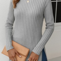 Kadın Uzun Kollu Balıkçı Yaka Yandan Yırtmaçlı şardonlu Kaşkorse Bluz , 28244 Kadın Uzun Kollu Balıkçı Yaka Yandan Yırtmaçlı şardonlu Kaşkorse Bluz , 28244