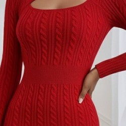 Kadın Uzun Kollu Yarı Balıkçı Yaka Pencere Göğüs Detay Mini Triko Elbise , 28238 Kadın Uzun Kollu Yarı Balıkçı Yaka Pencere Göğüs Detay Mini Triko Elbise , 28238