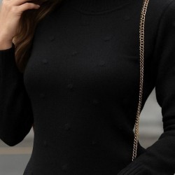 Kadın Uzun Kollu Balıkçı Yaka Triko Mini Boy Elbise, 28237 Kadın Uzun Kollu Balıkçı Yaka Triko Mini Boy Elbise, 28237