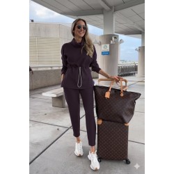 Kadın Uzun Kollu Balıkçı Yaka Belden Lastikli Modal Bluz Ve Pantolon Ikili Takım , 28279 Kadın Uzun Kollu Balıkçı Yaka Belden Lastikli Modal Bluz Ve Pantolon Ikili Takım , 28279