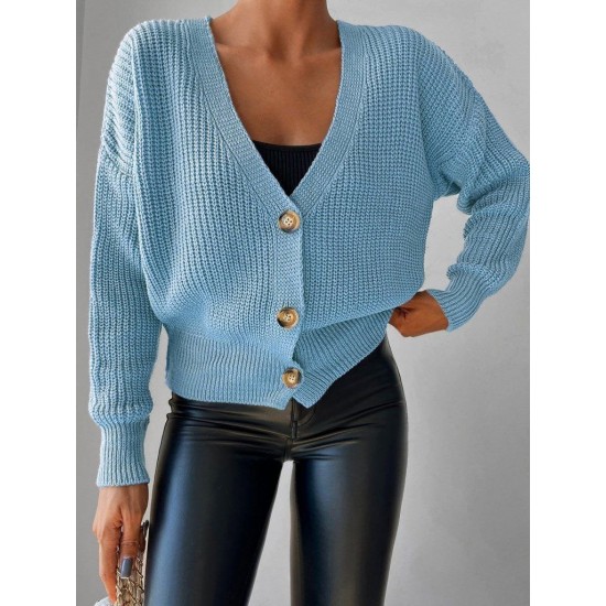 Düğme Detay Triko Bluz, 28345