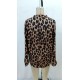 Kadın Uzun Kollu V Yakalı Leopar Desenli Modal Bluz , 28365 Kadın Uzun Kollu V Yakalı Leopar Desenli Modal Bluz , 28365