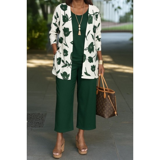 Kadın Uzun Kollu önü Açık Modal Ceket Kolsuz Viskon Iki Iplik Bluz Ve Pantolon üçlü Takım, 28428 Kadın Uzun Kollu önü Açık Modal Ceket Kolsuz Viskon Iki Iplik Bluz Ve Pantolon üçlü Takım, 28428