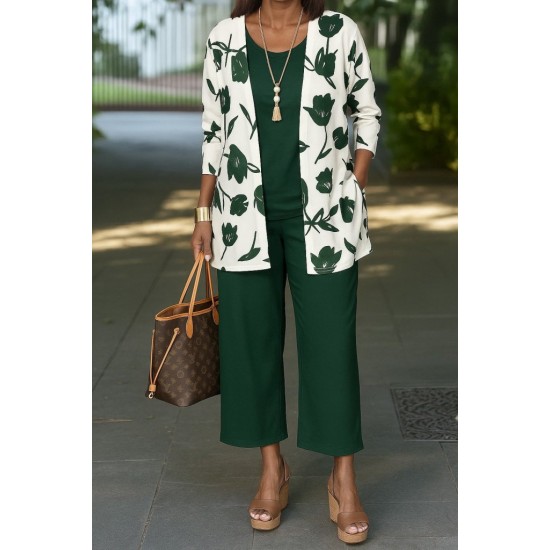 Kadın Uzun Kollu önü Açık Modal Ceket Kolsuz Viskon Iki Iplik Bluz Ve Pantolon üçlü Takım, 28428 Kadın Uzun Kollu önü Açık Modal Ceket Kolsuz Viskon Iki Iplik Bluz Ve Pantolon üçlü Takım, 28428
