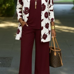 Kadın Uzun Kollu önü Açık Modal Ceket Kolsuz Viskon Iki Iplik Bluz Ve Pantolon üçlü Takım , 28426 Kadın Uzun Kollu önü Açık Modal Ceket Kolsuz Viskon Iki Iplik Bluz Ve Pantolon üçlü Takım , 28426