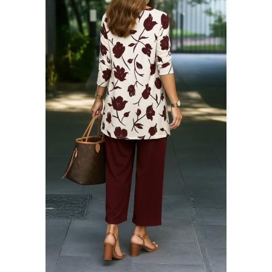 Kadın Uzun Kollu önü Açık Modal Ceket Kolsuz Viskon Iki Iplik Bluz Ve Pantolon üçlü Takım , 28426 Kadın Uzun Kollu önü Açık Modal Ceket Kolsuz Viskon Iki Iplik Bluz Ve Pantolon üçlü Takım , 28426