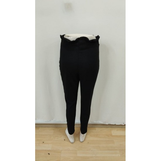 Kadın Yüksek Bel Beli Fırfırlı önden Bağlamalı Ithal Krep Pantolon , 28443 Kadın Yüksek Bel Beli Fırfırlı önden Bağlamalı Ithal Krep Pantolon , 28443