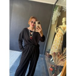 Kadın Uzun Kollu Tek Omuzdan Açık Viskon Iki Iplik Bluz Ve Pantolon Ikili Takım, 28466 Kadın Uzun Kollu Tek Omuzdan Açık Viskon Iki Iplik Bluz Ve Pantolon Ikili Takım, 28466