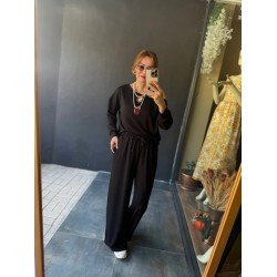 Kadın Uzun Kollu Tek Omuzdan Açık Viskon Iki Iplik Bluz Ve Pantolon Ikili Takım, 28466 Kadın Uzun Kollu Tek Omuzdan Açık Viskon Iki Iplik Bluz Ve Pantolon Ikili Takım, 28466