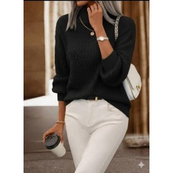 Kadın Uzun Kollu Balıkçı Yaka Triko Bluz , 28487