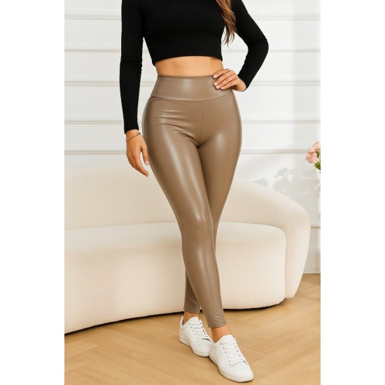 Kadın Yüksek Bel Deri Tayt, 28502 Kadın Yüksek Bel Deri Tayt, 28502