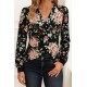 Kadın Uzun Kollu Kruvaze Yakalı Kelebek Desenli şardonlu Dalgıç Bluz, 28566 Kadın Uzun Kollu Kruvaze Yakalı Kelebek Desenli şardonlu Dalgıç Bluz, 28566