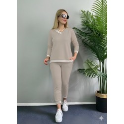 Kadın Uzun Kollu Ribana Detay Viskon Iki Iplik Ikili Takım, 28586 Kadın Uzun Kollu Ribana Detay Viskon Iki Iplik Ikili Takım, 28586