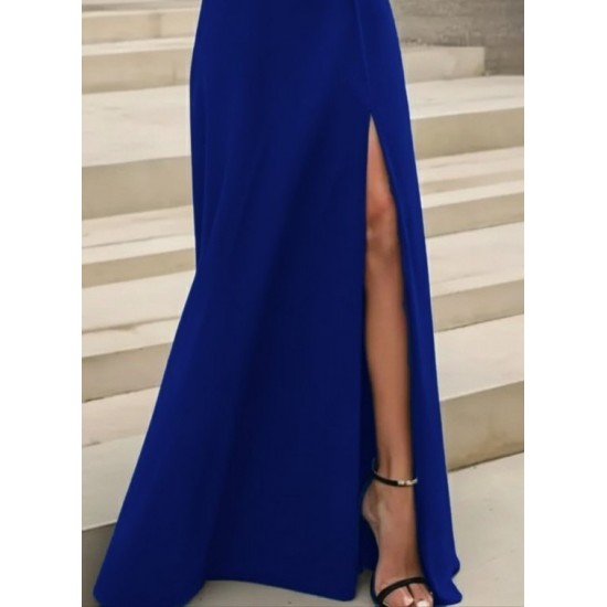 Kadın Uzun Kollu Madonna Yakalı Yırtmaç Detaylı Uzun Ithal Krep Elbise, 28649 Kadın Uzun Kollu Madonna Yakalı Yırtmaç Detaylı Uzun Ithal Krep Elbise, 28649