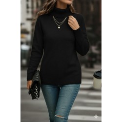 Kadın Uzun Kollu Balıkçı Yaka Triko Bluz , 28637 Kadın Uzun Kollu Balıkçı Yaka Triko Bluz , 28637