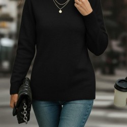 Kadın Uzun Kollu Balıkçı Yaka Triko Bluz , 28637 Kadın Uzun Kollu Balıkçı Yaka Triko Bluz , 28637