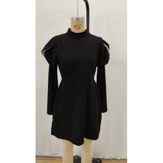 Kadın Uzun Kollu Yarı Balıkçı Yaka Arkadan Kurdela Detaylı Mini Atlas Elbise , 28631 Kadın Uzun Kollu Yarı Balıkçı Yaka Arkadan Kurdela Detaylı Mini Atlas Elbise , 28631