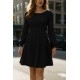 Kadın Uzun Kollu Kayık Yaka Kısa Triko Elbise , 28622 Kadın Uzun Kollu Kayık Yaka Kısa Triko Elbise , 28622