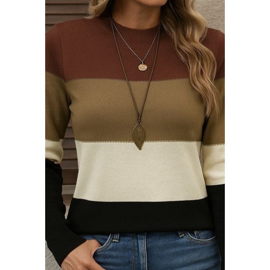 Kadın Uzun Kollu Yarı Balıkçı Yaka Triko Kazak, 28617 Kadın Uzun Kollu Yarı Balıkçı Yaka Triko Kazak, 28617