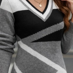 Kadın Uzun Kollu V Yakalı Kısa Triko Elbise , 28611 Kadın Uzun Kollu V Yakalı Kısa Triko Elbise , 28611