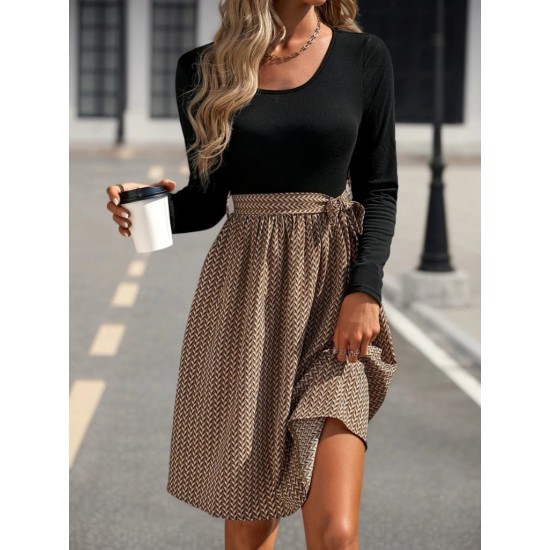 Kadın Uzun Kollu Yuvarlak Yaka üst Viskon Alt Süprem Midi Elbise , 28606 Kadın Uzun Kollu Yuvarlak Yaka üst Viskon Alt Süprem Midi Elbise , 28606